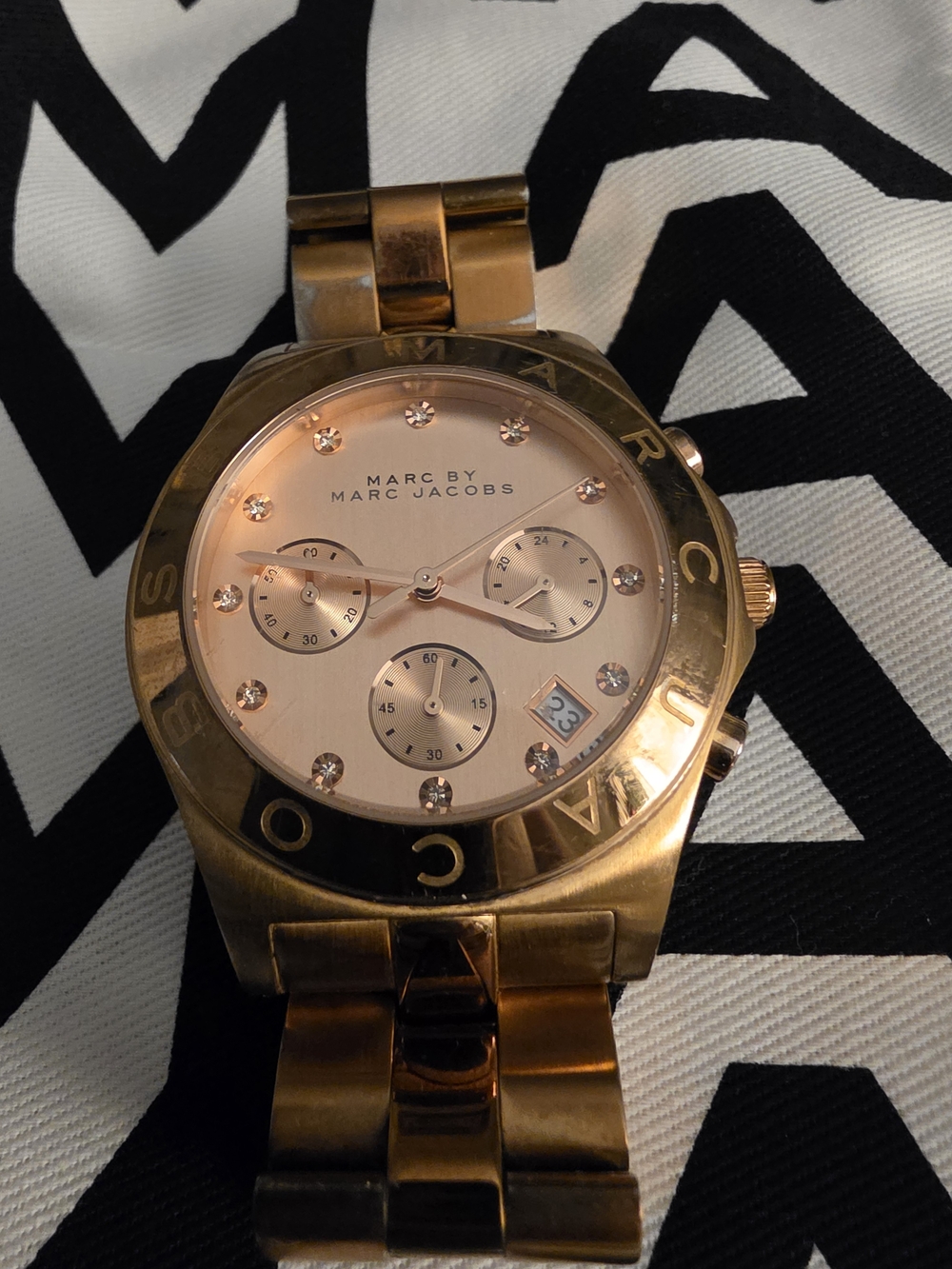Marc by Marc Jacobs Rose Gold-Tone Men's Chronograph Watch